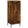 Aparador madera de ingeniería roble ahumado 34,5x34x90 cm de , Aparadores - Ref: Foro24-830457, Precio: 63,42 €, Descuento: %