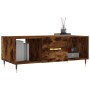 Mesa de centro madera contrachapada roble ahumado 102x50x40 cm de , Mesas de centro - Ref: Foro24-829281, Precio: 49,92 €, De...