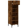 Zapatero madera de ingeniería roble ahumado 30x35x105 cm de , Armarios y almacenamiento - Ref: Foro24-829681, Precio: 59,14 €...