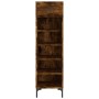 Zapatero madera de ingeniería roble ahumado 30x35x105 cm de , Armarios y almacenamiento - Ref: Foro24-829681, Precio: 59,14 €...