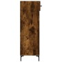Zapatero madera de ingeniería roble ahumado 30x35x105 cm de , Armarios y almacenamiento - Ref: Foro24-829681, Precio: 59,14 €...