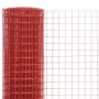 Alambrada de gallinero acero revestimiento PVC rojo 10x1 m de , Paneles de vallas - Ref: Foro24-143660, Precio: 24,76 €, Desc...