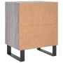 Mesita de noche madera de ingeniería gris Sonoma 40x30x50 cm de , Mesitas de noche - Ref: Foro24-826808, Precio: 38,31 €, Des...