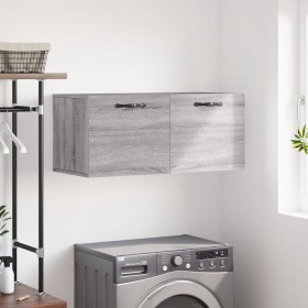 Armario de pared madera de ingeniería gris Sonoma 80x36,5x35 cm de , Taquillas y armarios de almacenamiento - Ref: Foro24-830...
