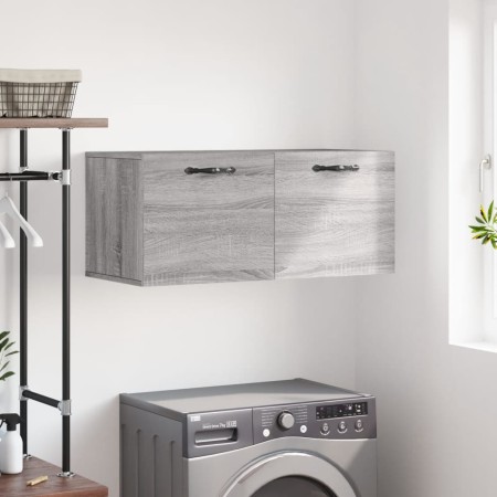 Armario de pared madera de ingeniería gris Sonoma 80x36,5x35 cm de , Taquillas y armarios de almacenamiento - Ref: Foro24-830...
