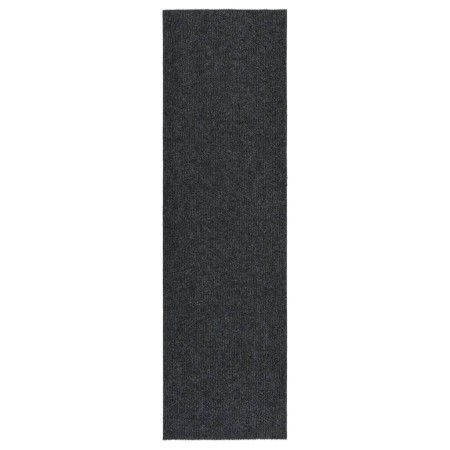 Alfombra de pasillo atrapa suciedad 100x350 cm gris antracita en Alfombras | Comprar online en Foru.es