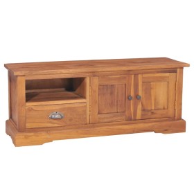 Mueble para TV madera maciza de teca 100x30x40 cm de , Muebles TV - Ref: Foro24-332860, Precio: 175,37 €, Descuento: %