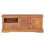 Mueble para TV madera maciza de teca 100x30x40 cm de , Muebles TV - Ref: Foro24-332860, Precio: 175,37 €, Descuento: %