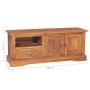 Mueble para TV madera maciza de teca 100x30x40 cm de , Muebles TV - Ref: Foro24-332860, Precio: 175,37 €, Descuento: %