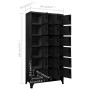 Taquilla de acero negro 90x40x180 cm de , Taquillas y armarios de almacenamiento - Ref: Foro24-339830, Precio: 349,22 €, Desc...