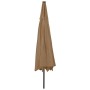 Sombrilla de jardín con luces LED gris taupe 400 cm de , Sombrillas - Ref: Foro24-312533, Precio: 102,38 €, Descuento: %