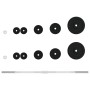Juego de barra con discos 30 kg hierro fundido de , Peso libre - Ref: Foro24-93627, Precio: 127,16 €, Descuento: %