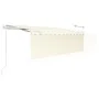 Toldo automático persiana LED sensor de viento crema 4,5x3 m by vidaXL, Awnings - Ref: Foro24-3069332, Price: 658,97 €, Disco...
