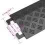 Rampa protectora de cables de suelo 2 uds negro 98,5 cm de , Señales de carretera y tráfico - Ref: Foro24-153107, Precio: 28,...