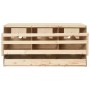 Ponedero para gallinas 3 compartimentos madera pino 72x33x38 cm de , Incubadoras de huevos - Ref: Foro24-170654, Precio: 82,4...