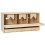 Ponedero para gallinas 3 compartimentos madera pino 72x33x38 cm de , Incubadoras de huevos - Ref: Foro24-170654, Precio: 82,4...