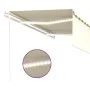 Toldo automático persiana LED sensor de viento crema 4,5x3 m by vidaXL, Awnings - Ref: Foro24-3069332, Price: 658,97 €, Disco...