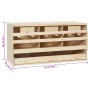 Ponedero para gallinas 3 compartimentos madera pino 72x33x38 cm de , Incubadoras de huevos - Ref: Foro24-170654, Precio: 82,4...