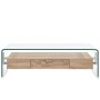 Mesa de centro de vidrio templado transparente 98x45x31 cm de , Mesas de centro - Ref: Foro24-284747, Precio: 238,58 €, Descu...