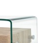 Mesa de centro de vidrio templado transparente 98x45x31 cm de , Mesas de centro - Ref: Foro24-284747, Precio: 238,58 €, Descu...