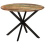Mesa de comedor madera maciza reciclada y acero 110x78 cm de , Mesas de cocina y de comedor - Ref: Foro24-338455, Precio: 232...