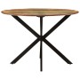 Mesa de comedor madera maciza reciclada y acero 110x78 cm de , Mesas de cocina y de comedor - Ref: Foro24-338455, Precio: 232...