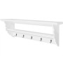 Perchero estilo barroco MDF blanco de , Percheros para sombreros y abrigos - Ref: Foro24-242644, Precio: 46,38 €, Descuento: %