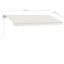 Toldo de pie automático crema 400x300 cm de vidaXL, Toldos - Ref: Foro24-3069547, Precio: 667,36 €, Descuento: %