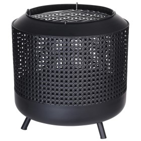 ProGarden Brasero con parrilla negro 50x51 cm de , Chimeneas - Ref: Foro24-436291, Precio: 142,01 €, Descuento: %
