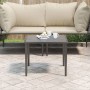 Mesa de jardín de acero gris 48x48x37 cm de , Sofás modulares de exterior - Ref: Foro24-364125, Precio: 32,21 €, Descuento: %