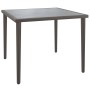 Mesa de jardín de acero gris 48x48x37 cm de , Sofás modulares de exterior - Ref: Foro24-364125, Precio: 32,21 €, Descuento: %
