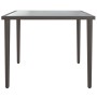 Mesa de jardín de acero gris 48x48x37 cm de , Sofás modulares de exterior - Ref: Foro24-364125, Precio: 32,21 €, Descuento: %