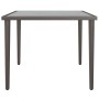 Mesa de jardín de acero gris 48x48x37 cm de , Sofás modulares de exterior - Ref: Foro24-364125, Precio: 32,21 €, Descuento: %