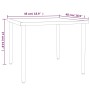 Mesa de jardín de acero gris 48x48x37 cm de , Sofás modulares de exterior - Ref: Foro24-364125, Precio: 32,21 €, Descuento: %