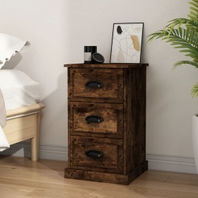 Mesita de noche madera contrachapada roble ahumado 39x39x67 cm de , Mesitas de noche - Ref: Foro24-816165, Precio: 60,35 €, D...