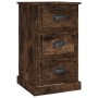 Mesita de noche madera contrachapada roble ahumado 39x39x67 cm de , Mesitas de noche - Ref: Foro24-816165, Precio: 60,35 €, D...