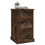 Mesita de noche madera contrachapada roble ahumado 39x39x67 cm de , Mesitas de noche - Ref: Foro24-816165, Precio: 60,35 €, D...