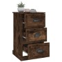 Mesita de noche madera contrachapada roble ahumado 39x39x67 cm de , Mesitas de noche - Ref: Foro24-816165, Precio: 60,35 €, D...