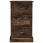 Mesita de noche madera contrachapada roble ahumado 39x39x67 cm de , Mesitas de noche - Ref: Foro24-816165, Precio: 60,35 €, D...