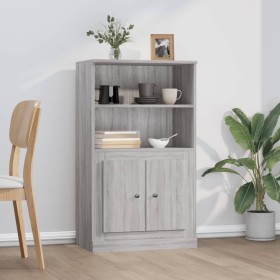 Aparador de madera contrachapada gris Sonoma 60x35,5x103,5 cm de , Aparadores - Ref: Foro24-816318, Precio: 90,53 €, Descuent...
