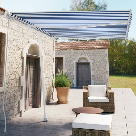 Toldo de pie manual retráctil naranja y marrón 350x250 cm de vidaXL, Toldos - Ref: Foro24-3069516, Precio: 516,23 €, Descuent...