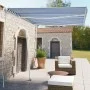 Toldo de pie manual retráctil naranja y marrón 350x250 cm de vidaXL, Toldos - Ref: Foro24-3069516, Precio: 507,72 €, Descuent...