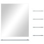 Espejo de pared con 5 estantes plateado 50x60 cm en Espejos | Comprar online en Foru.es