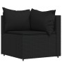 Juego de jardín con cojines 4 piezas ratán sintético negro de , Sofás de exterior - Ref: Foro24-319781, Precio: 314,35 €, Des...