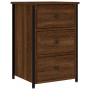 Mesita de noche madera de ingeniería roble marrón 40x36x60 cm de , Mesitas de noche - Ref: Foro24-826001, Precio: 65,87 €, De...