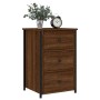 Mesita de noche madera de ingeniería roble marrón 40x36x60 cm de , Mesitas de noche - Ref: Foro24-826001, Precio: 65,87 €, De...