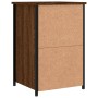 Mesita de noche madera de ingeniería roble marrón 40x36x60 cm de , Mesitas de noche - Ref: Foro24-826001, Precio: 65,87 €, De...