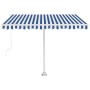 Toldo de pie manual retráctil naranja y marrón 350x250 cm de vidaXL, Toldos - Ref: Foro24-3069516, Precio: 516,23 €, Descuent...