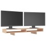 Soporte para monitor madera maciza de pino 100x27x14 cm de , Bases y elevadores para ordenadores - Ref: Foro24-814004, Precio...