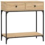 Mesa consola madera de ingeniería roble Sonoma 75x34,5x75 cm de , Mesas auxiliares - Ref: Foro24-833399, Precio: 90,34 €, Des...